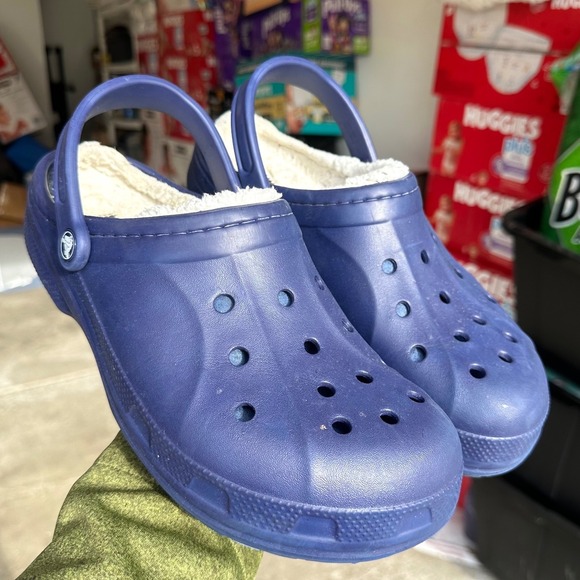 Crocs Adult Ralen Lined Clogs Men\'s Size 11 Blue‎ Sandals main image 11